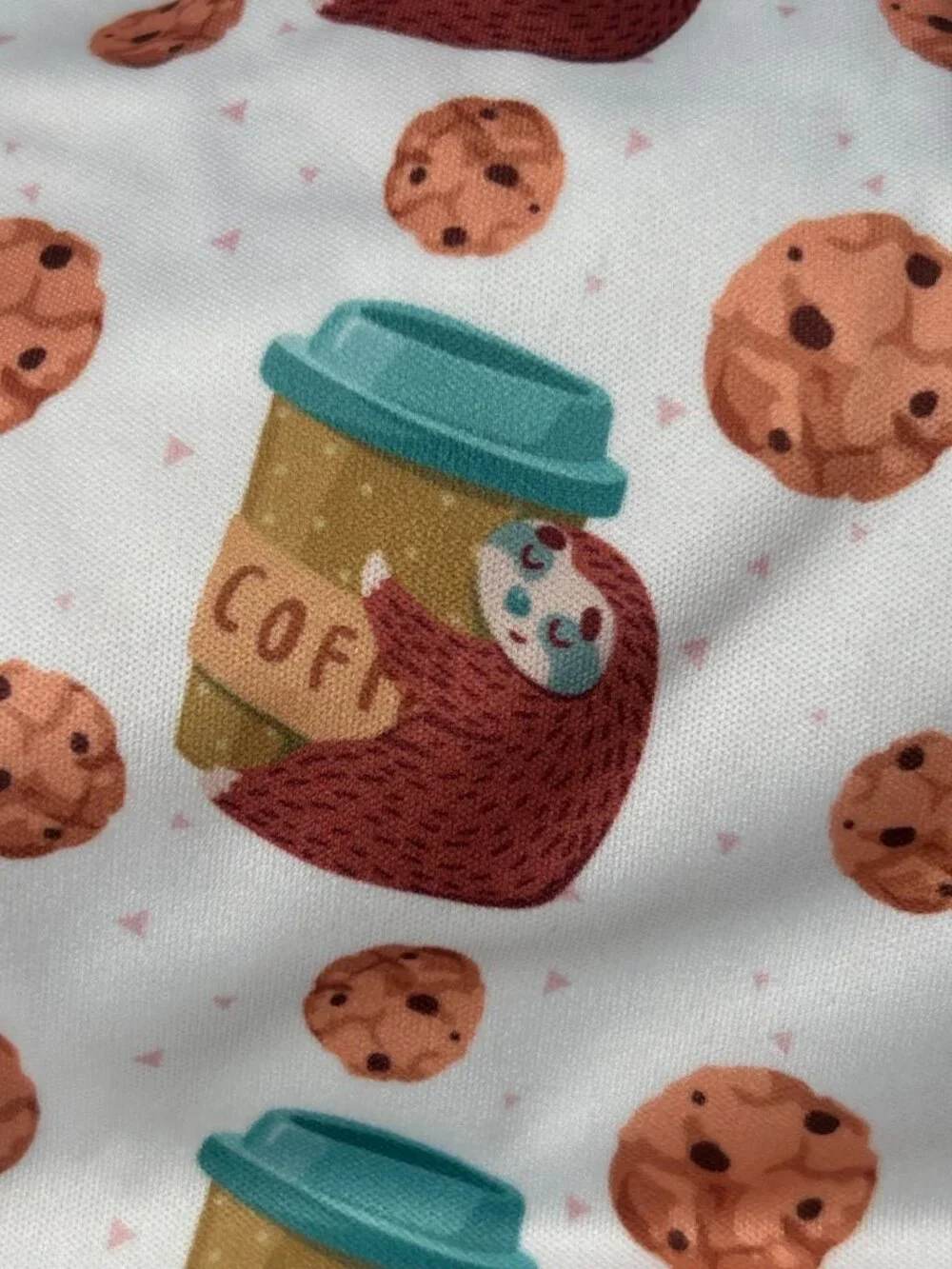 NEW Mama Koala Pocket Cloth Diaper OS Coffee Sloth Cookie No Insert
